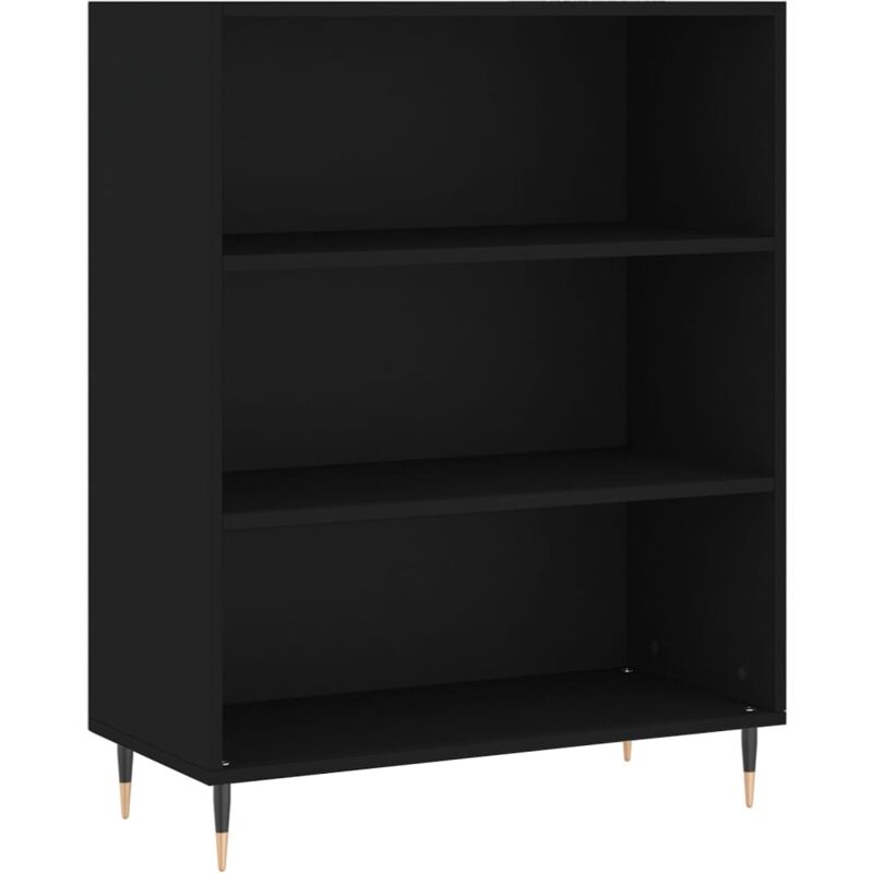 foto del prodotto jinlefu libreria nera 69,5x32,5x90 cm in legno multistrato vidaxl