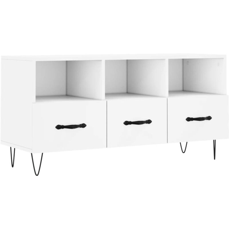 foto del prodotto jinlefu mobile porta tv bianco 102x36x50 cm in legno multistrato vidaxl