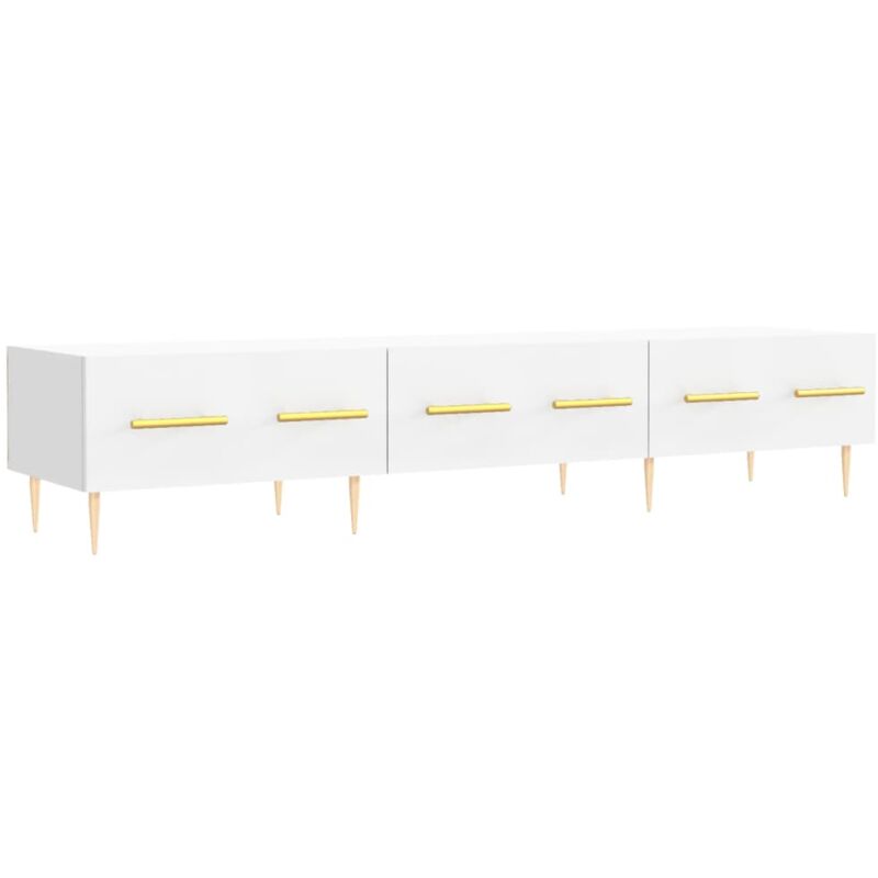 foto del prodotto jinlefu mobile porta tv bianco 150x36x30 cm in legno multistrato vidaxl