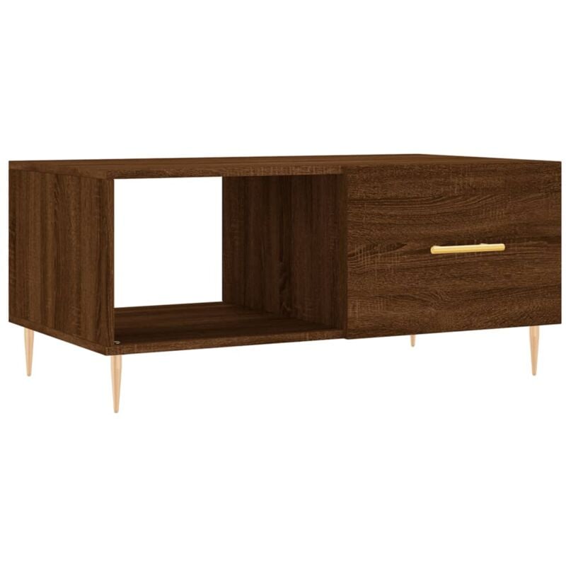 foto del prodotto jinlefu - tavolino da salotto rovere marrone 90x50x40cm legno multistrato vidaxl