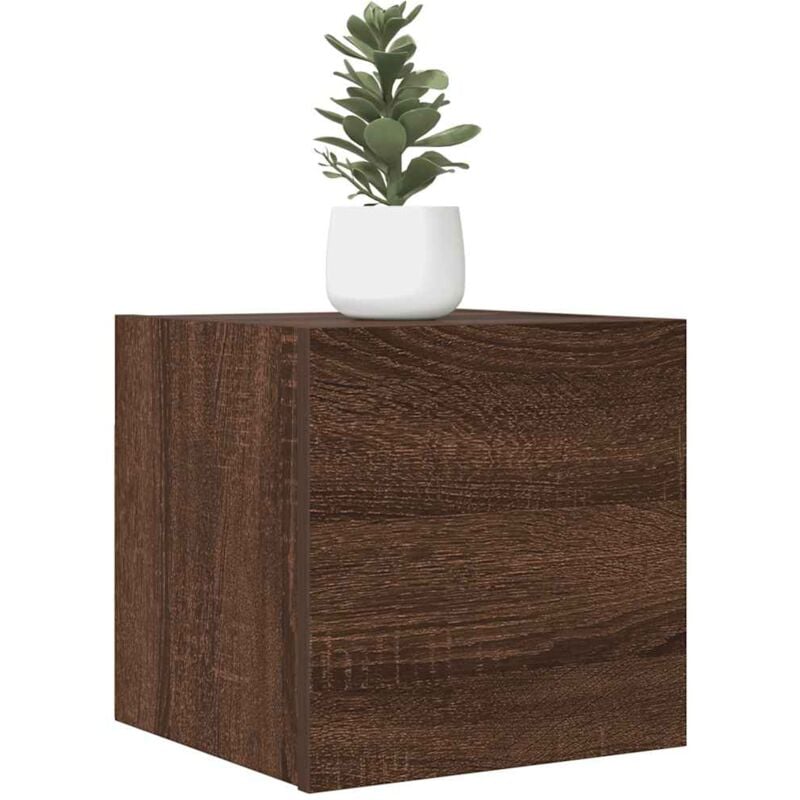 foto del prodotto jinlefu vidaxl armadietto tv montato a parete rovere marrone 30,5x30x30 cm