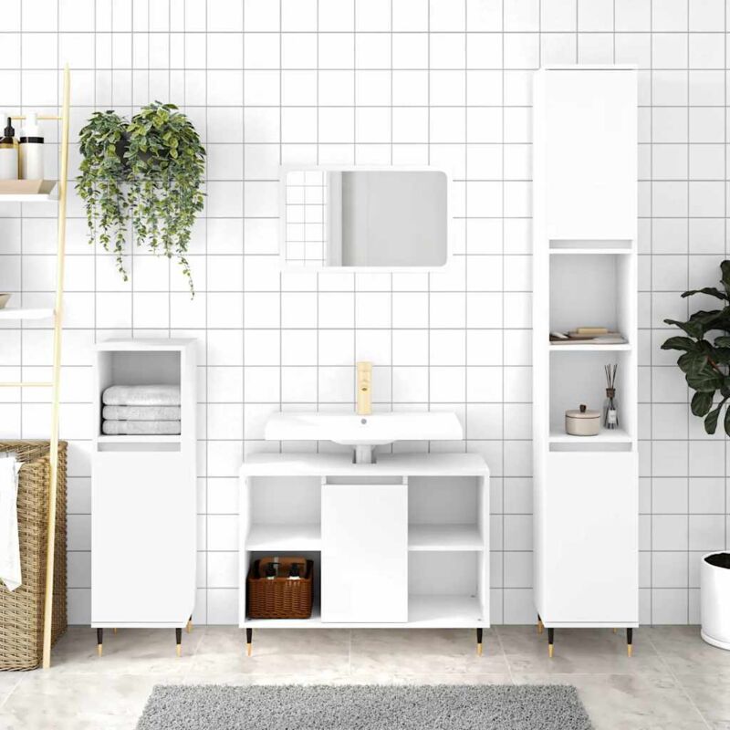 foto del prodotto jinlefu vidaxl mobile da bagno bianco 80x33x60 cm in legno multistrato