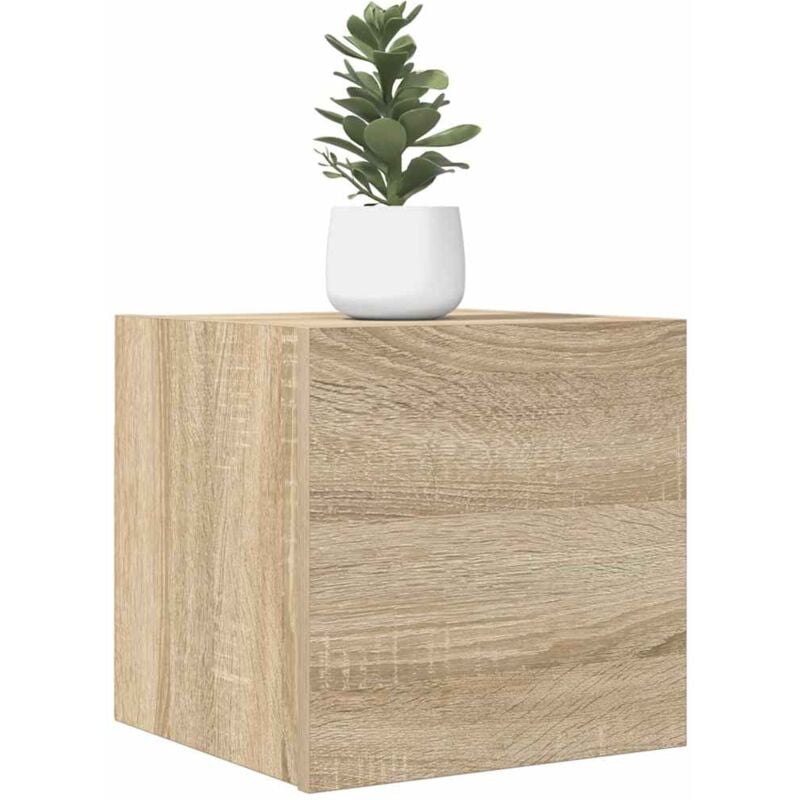 foto del prodotto jinlefu vidaxl mobile porta tv a parete rovere sonoma 30,5x30x30 cm
