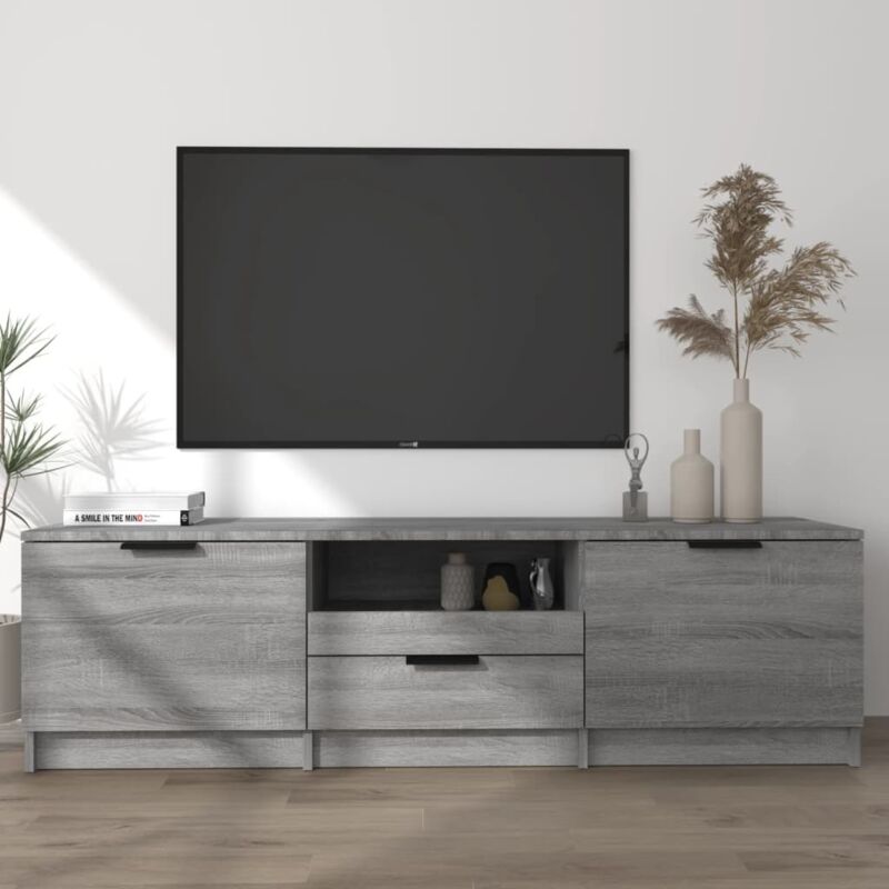 foto del prodotto jinlefu vidaxl mobile tv grigio sonoma 140x35x40 cm in legno ingegnerizzato