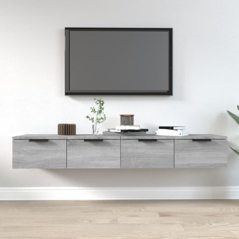 foto del prodotto jinlefu vidaxl mobili pensili 2 pz grigio sonoma 68x30x20 cm legno multistrato