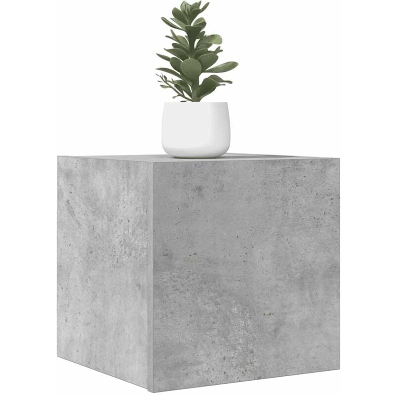 foto del prodotto jinlefu vidaxl mobili porta tv a parete 2pz grigio cemento 30,5x30x30 cm