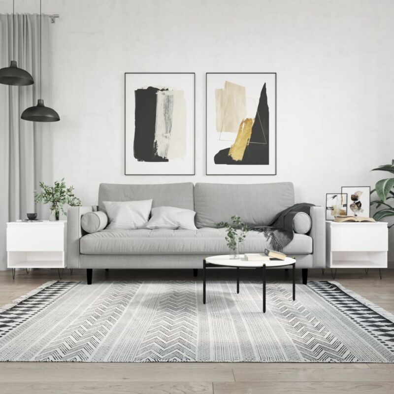foto del prodotto jinlefu vidaxl tavolini salotto 2 pz bianchi 50x46x50 cm in legno multistrato