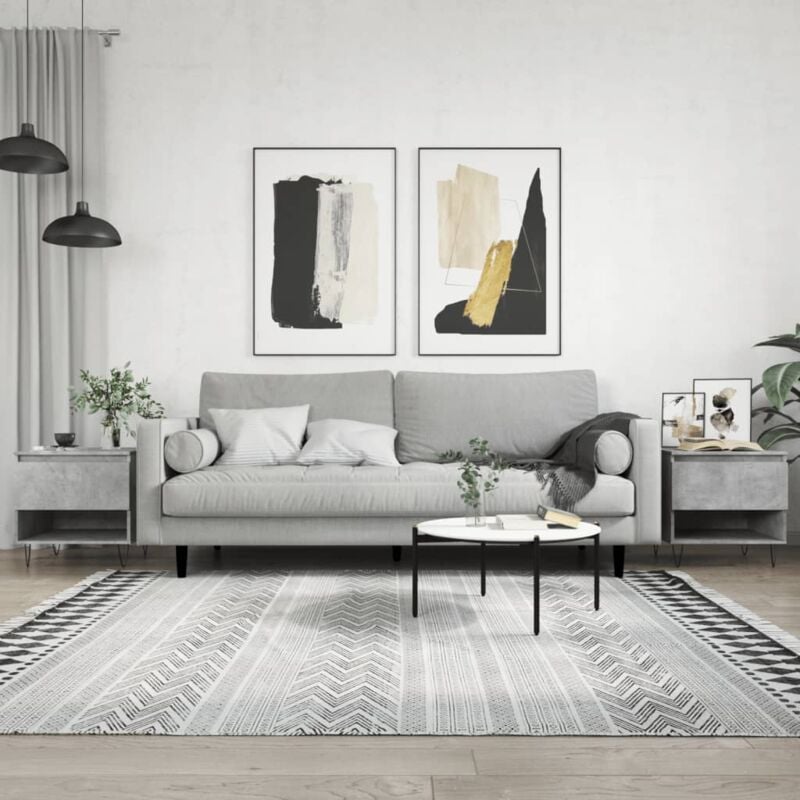 foto del prodotto jinlefu vidaxl tavolini salotto 2pz grigio cemento 50x46x50 legno multistrato