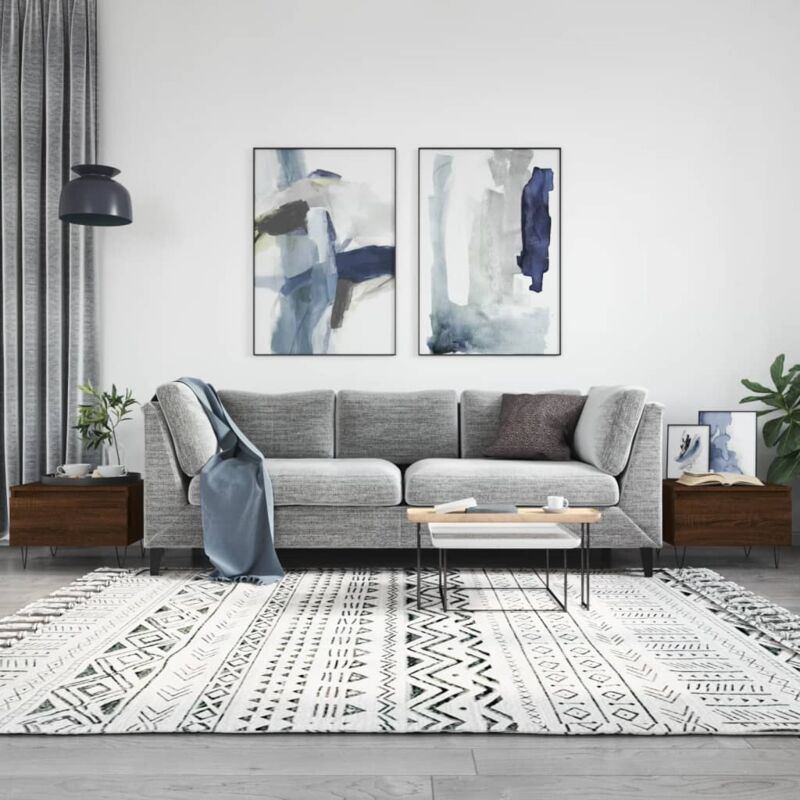 foto del prodotto jinlefu vidaxl tavolini salotto 2pz rovere marrone 50x46x35 legno multistrato