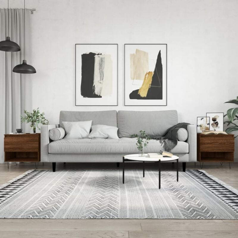 foto del prodotto jinlefu vidaxl tavolini salotto 2pz rovere marrone 50x46x50 legno multistrato