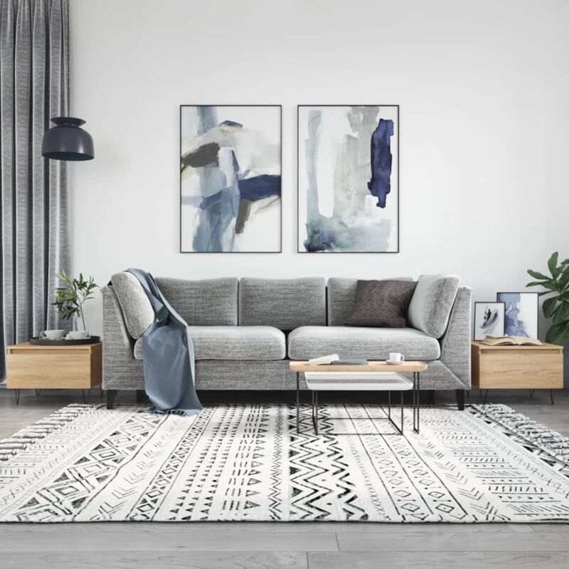 foto del prodotto jinlefu vidaxl tavolini salotto 2pz rovere sonoma 50x46x35cm legno multistrato