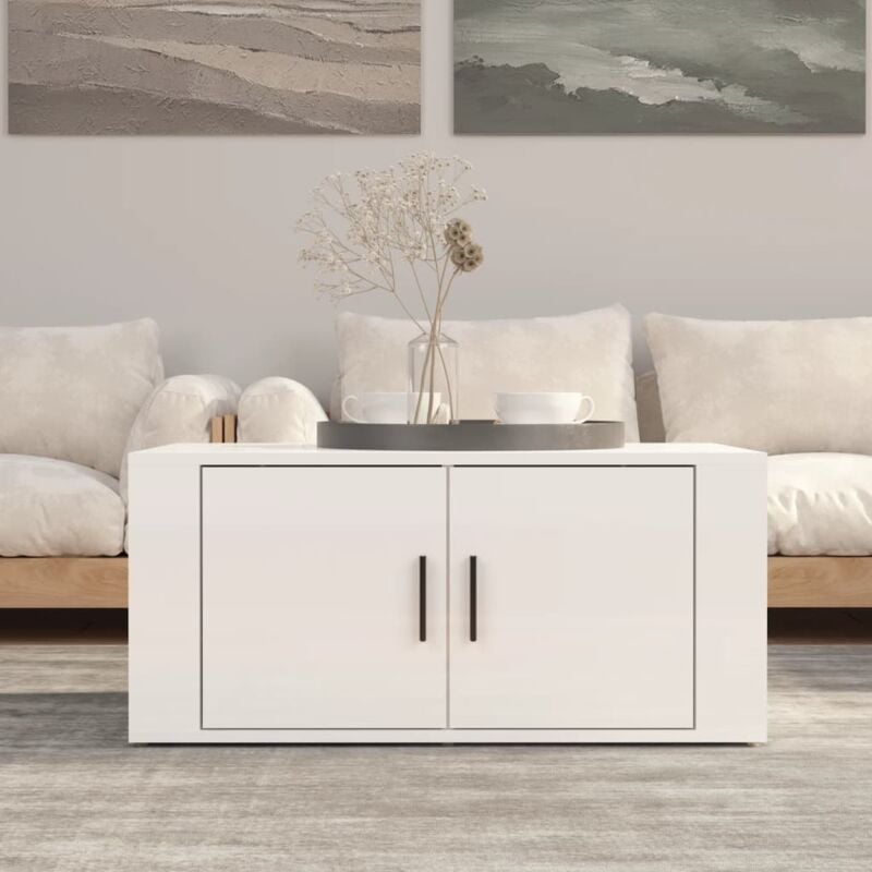 foto del prodotto jinlefu vidaxl tavolino da salotto bianco lucido 80x50x36cm legno multistrato