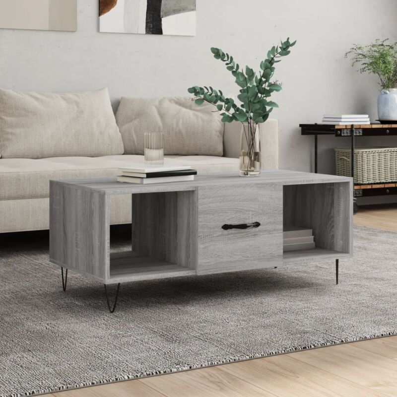 foto del prodotto jinlefu vidaxl tavolino da salotto grigio sonoma 102x50x40cm legno multistrato