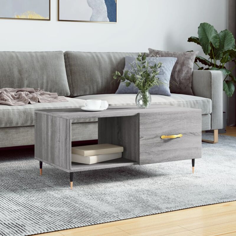 foto del prodotto jinlefu vidaxl tavolino da salotto grigio sonoma 90x50x40 cm legno multistrato