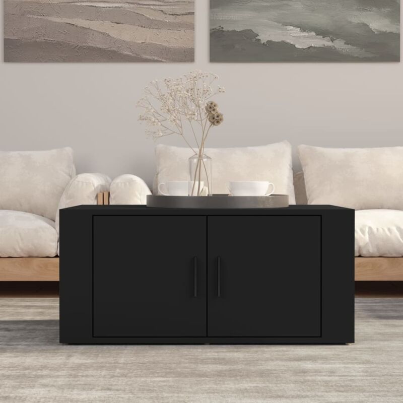 foto del prodotto jinlefu vidaxl tavolino da salotto nero 80x50x36 cm in legno multistrato