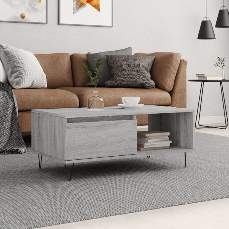 foto del prodotto jinlefu vidaxl tavolino salotto grigio sonoma 90x50x36,5 cm legno multistrato