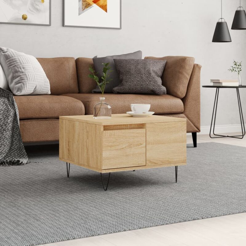 foto del prodotto jinlefu vidaxl tavolino salotto rovere sonoma 55x55x36,5 cm legno multistrato