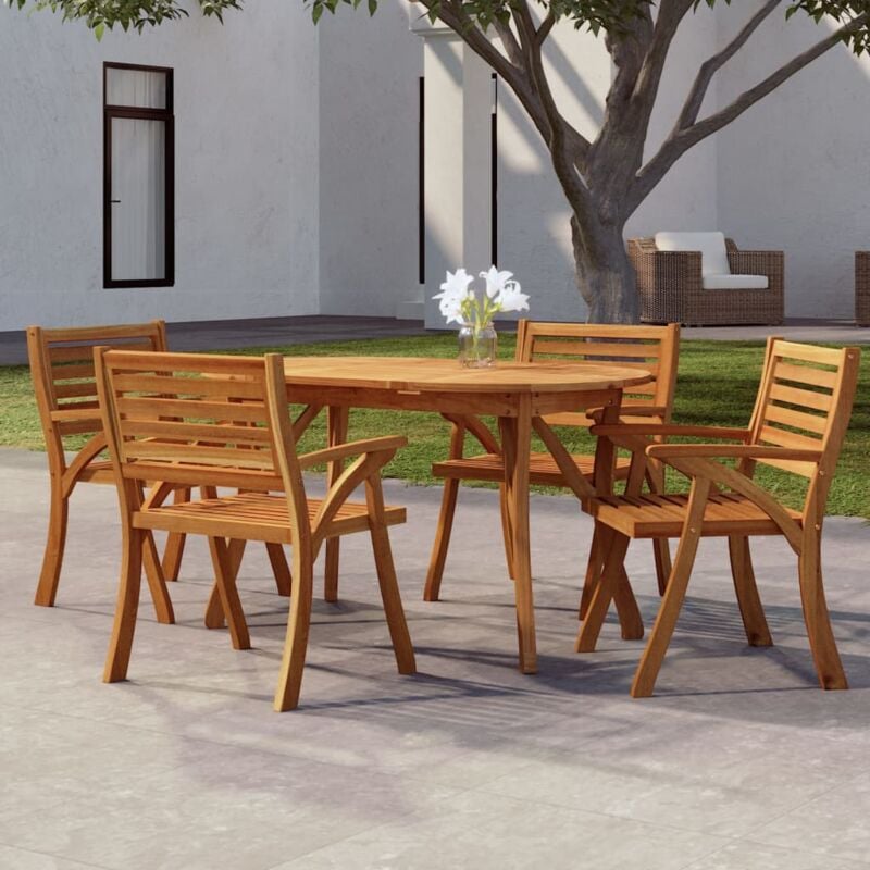 foto del prodotto jinlefu vidaxl tavolo da giardino 150x90x75 cm legno massello di acacia
