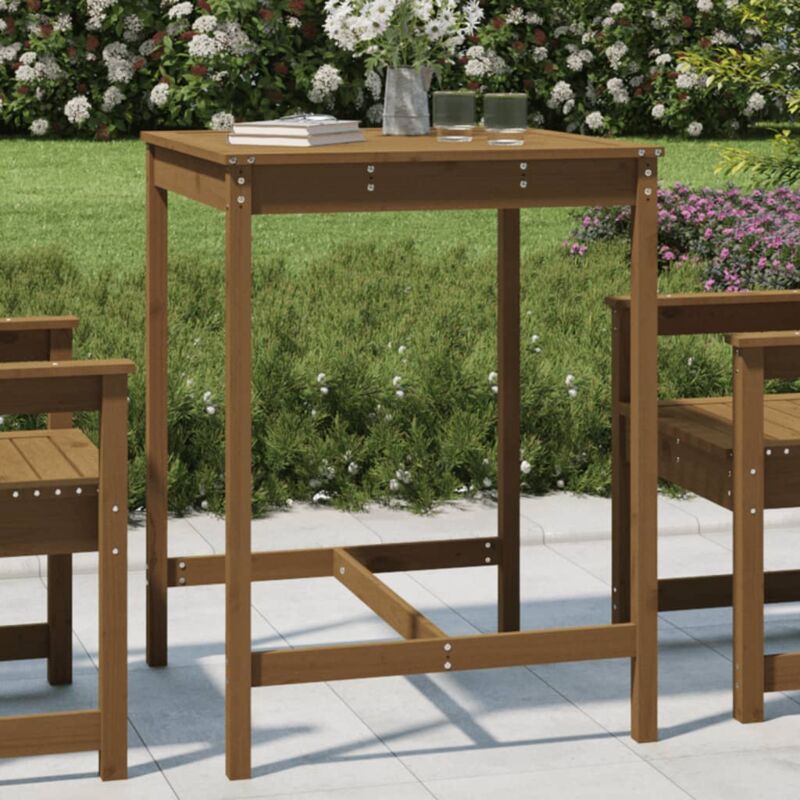 foto del prodotto jinlefu vidaxl tavolo da giardino ambra 82,5x82,5x110cm legno massello di pino