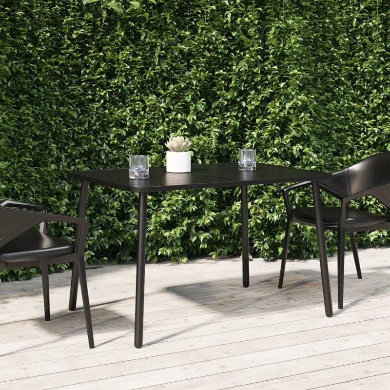 foto del prodotto jinlefu vidaxl tavolo da giardino antracite 110x80x71 cm acciaio