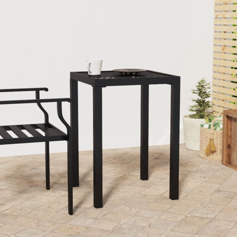 foto del prodotto jinlefu vidaxl tavolo da giardino antracite 50x50x72 cm acciaio