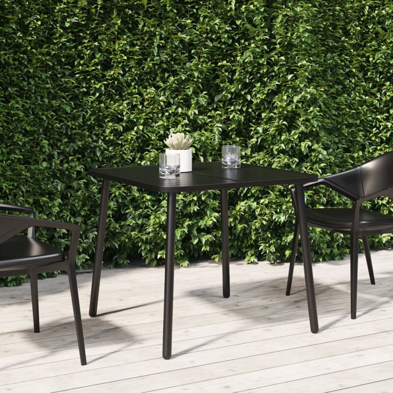 foto del prodotto jinlefu vidaxl tavolo da giardino antracite 80x80x71 cm acciaio