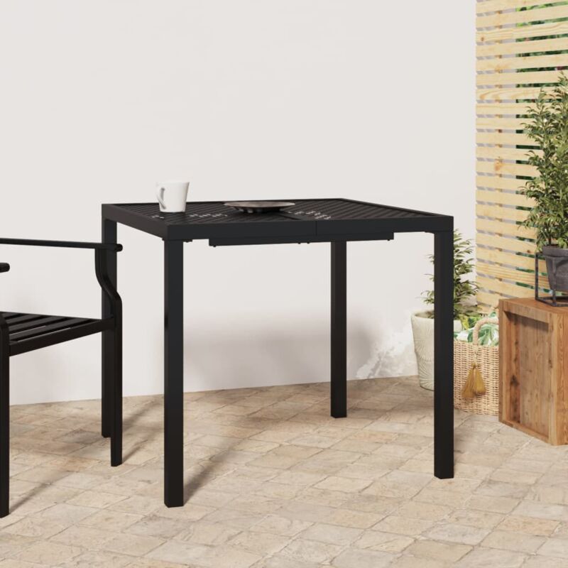foto del prodotto jinlefu vidaxl tavolo da giardino antracite 80x80x72 cm acciaio