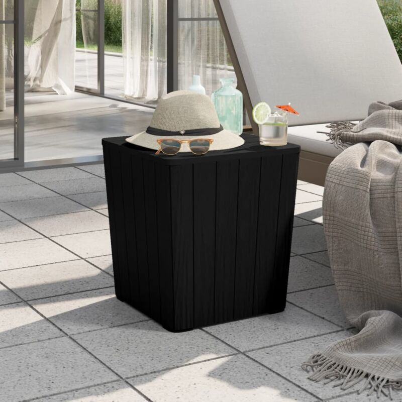 foto del prodotto jinlefu vidaxl tavolo da giardino con coperchio rimovibile polipropilene nero