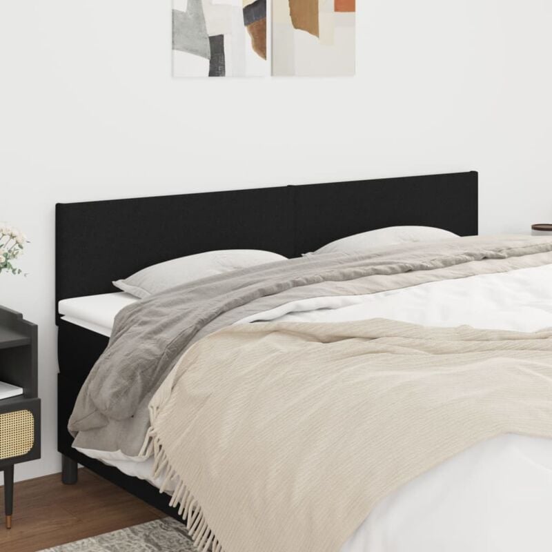 immagine 0 del prodotto jinlefu vidaxl testiera 2 pz nera 80x5x78 88 cm in tessuto