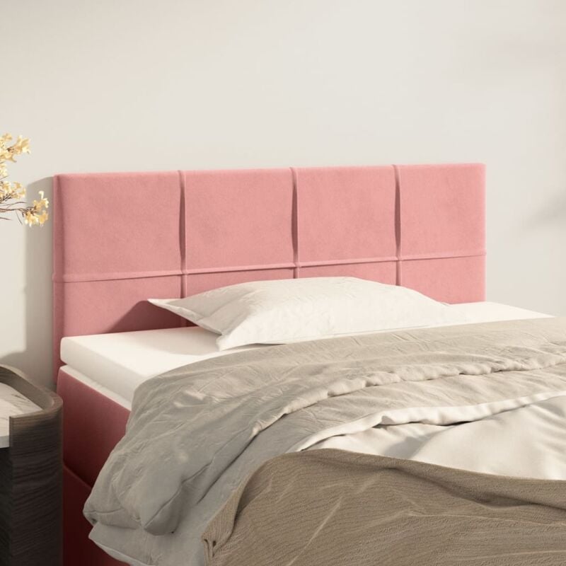 foto del prodotto jinlefu vidaxl testiera rosa 100x5x78 88 cm in velluto