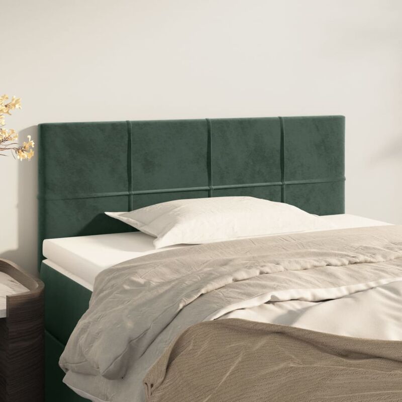 foto del prodotto jinlefu vidaxl testiera verde scuro 80x5x78 88 cm in velluto
