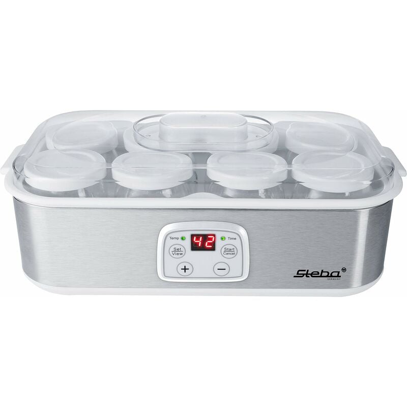 foto del prodotto jm 3 yogurt maker, plastica, acciaio inox bianco steba