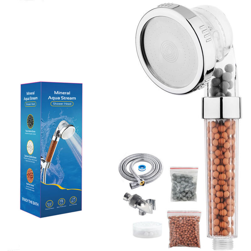 foto del prodotto jn.songs - alcachofa de ducha de alta presi n, ducha 3 modos cabezal con filtro de 3 capas - 3