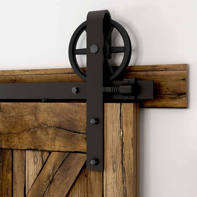 foto del prodotto jn.songs binario per porta scorrevole kit, porte scorrevoli accessori con guida a pavimento regolabile scorrevole per porta doppie scorrevole