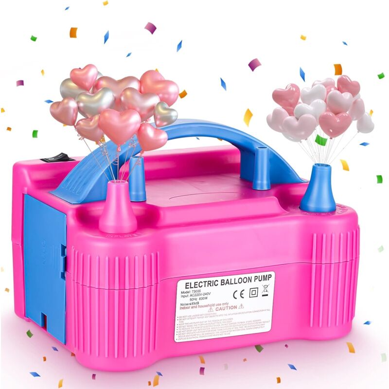 foto del prodotto jn.songs pompa per palloncini elettrica, gonfiatore palloncino, gonfia palloncini elettrico portatile per feste, matrimoni e decorazioni di festival