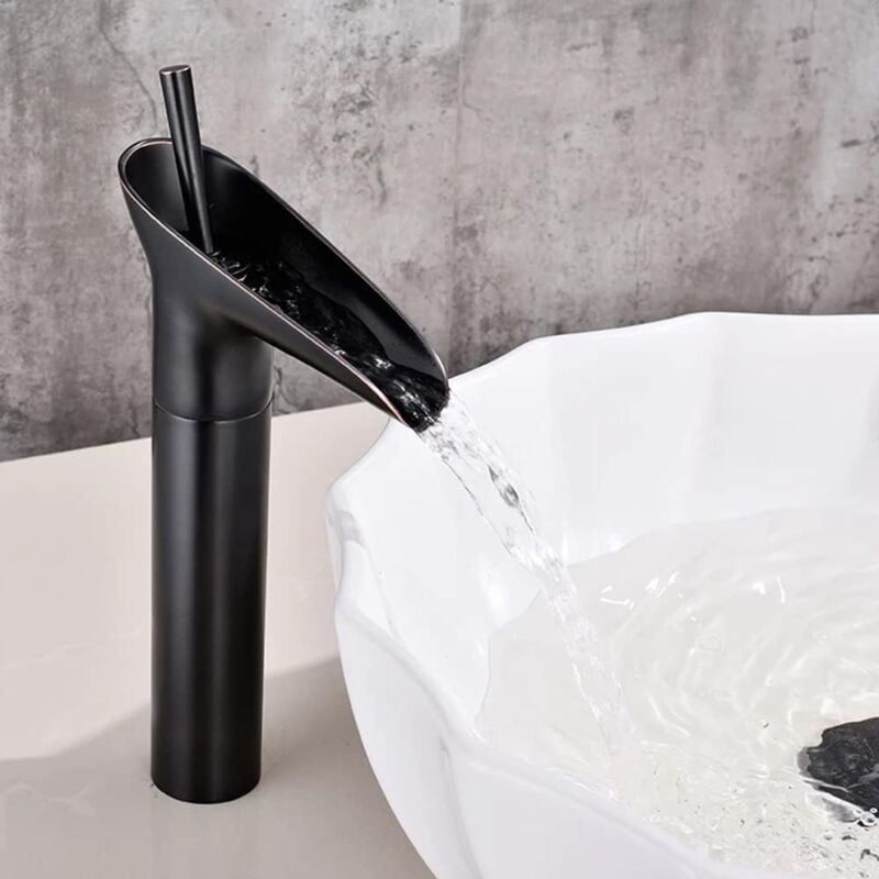 foto del prodotto jn.songs - rubinetto per lavabo, miscelatore monocomando per bagno, rubinetti per cascata bagno - ottone