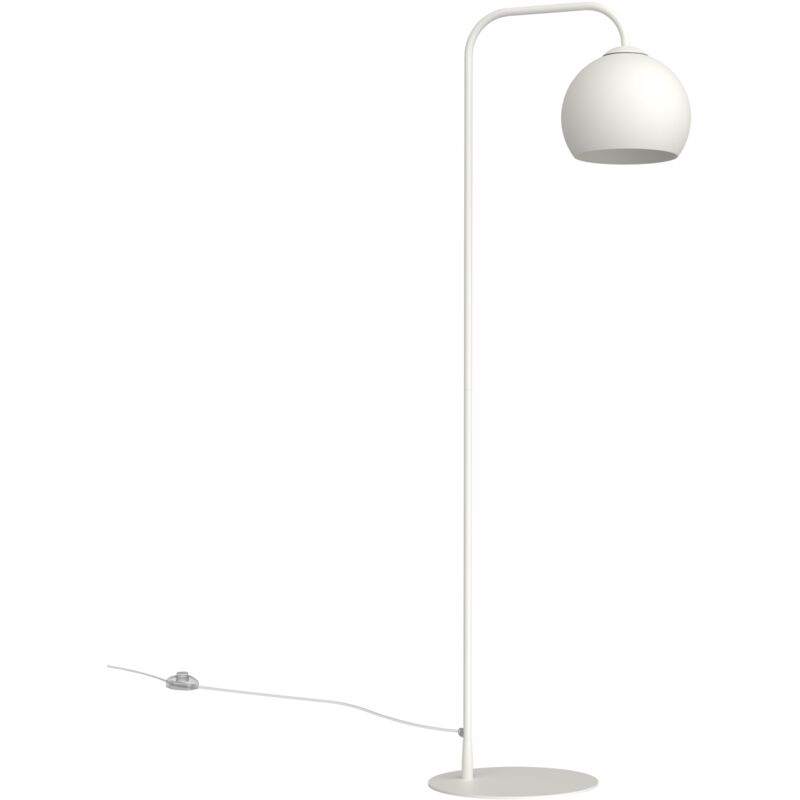 foto del prodotto joe piantana, 1x e27, max 42w, metallo, bianco opaco, d.25cm h.170cm lumicom