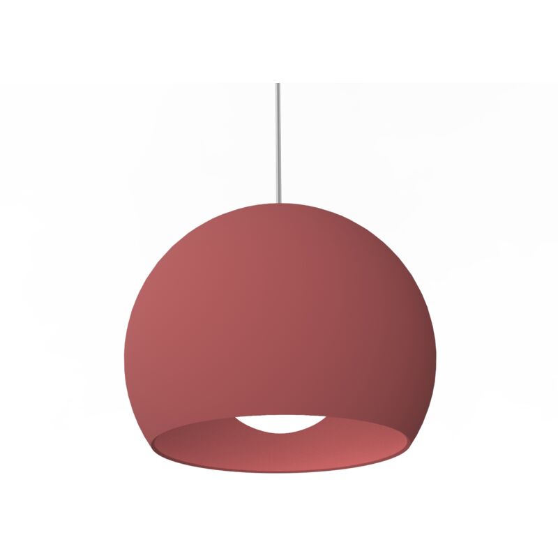 foto del prodotto joe sospensione, 1x e27, max 42w, metallo, rosso cowhide, d.25cm lumicom