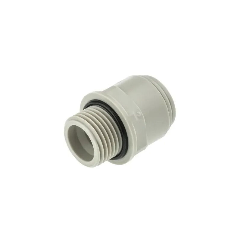 foto del prodotto john guest speedfit - raccordo john guest maschio 15 x 21 ( 1/2' ) per tubo da 15 mm, acetale grigio