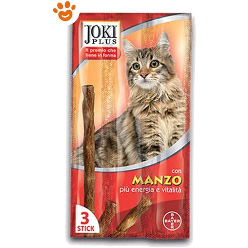foto del prodotto joki plus gatto stick joki plus gatto stick 3 stick manzo