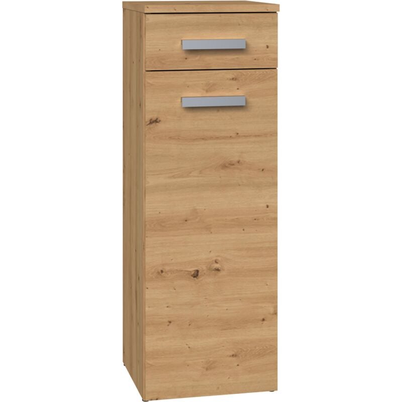 foto del prodotto jokke mobile da bagno 1 anta 1 cassetto 30x30x85cm colonna portaoggetti per bagno basso