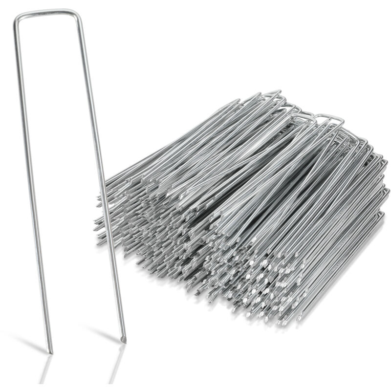 foto del prodotto jopassy picchetti di fissaggio in acciaio zincato, 200x, per giardino, picchetti di fissaggio per teloni, lunghezza 150 mm