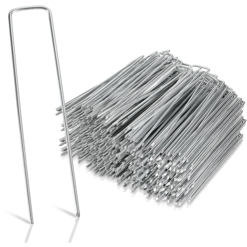 foto del prodotto jopassy picchetti di fissaggio in acciaio zincato, 250x, per giardino, picchetti di fissaggio per teloni, lunghezza 150 mm