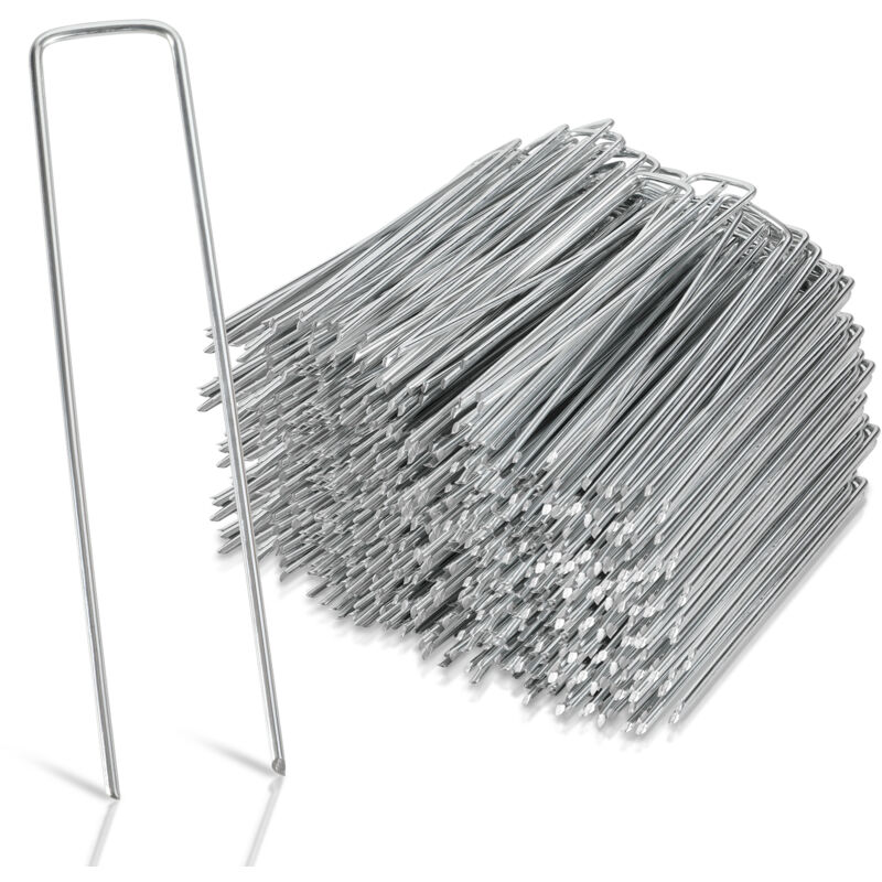 foto del prodotto jopassy picchetti di fissaggio in acciaio zincato, 300x, per giardino, picchetti di fissaggio per teloni, lunghezza 150 mm