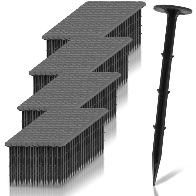 foto del prodotto jopassy picchetto di plastica, set di 1000 picchetti per tenda, per l ancoraggio al terreno del giardino, lunghezza 16 cm