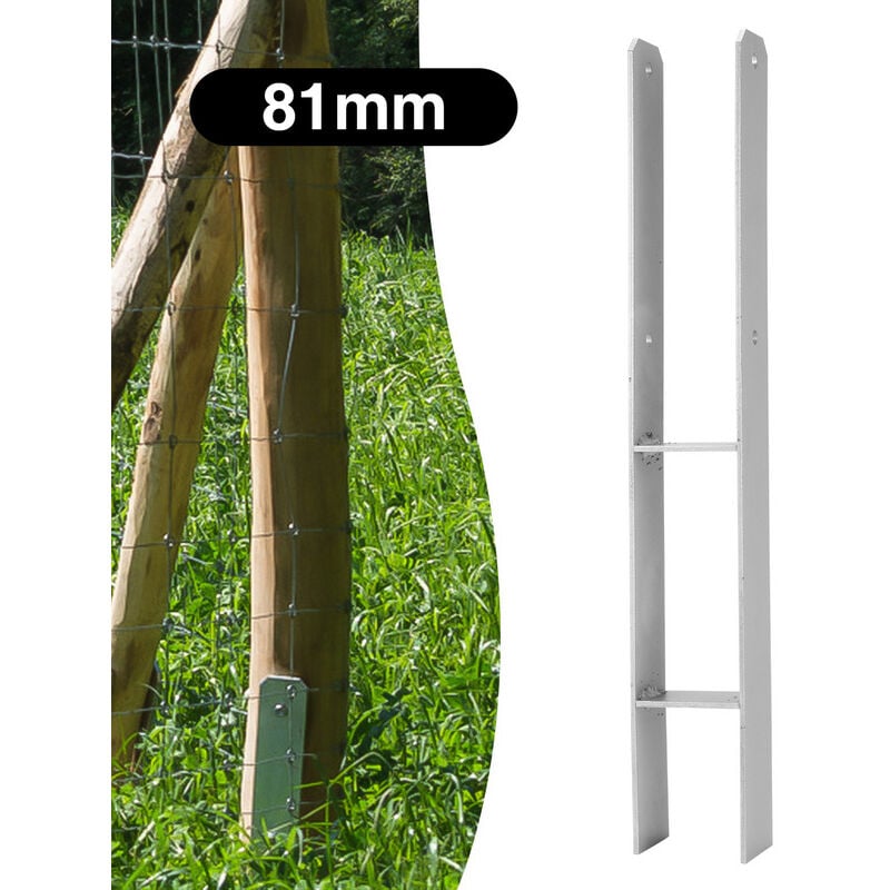 foto del prodotto jopassy randaco ancoraggio h supporto palo extrastark ancoraggio h supporto palo pergole 81mm 2 pezzi
