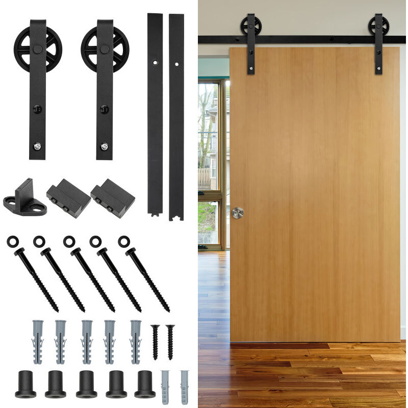 foto del prodotto jopassy sistema di porte scorrevoli riesenrad 200 cm binario per porte scorrevoli accessori per porte in legno