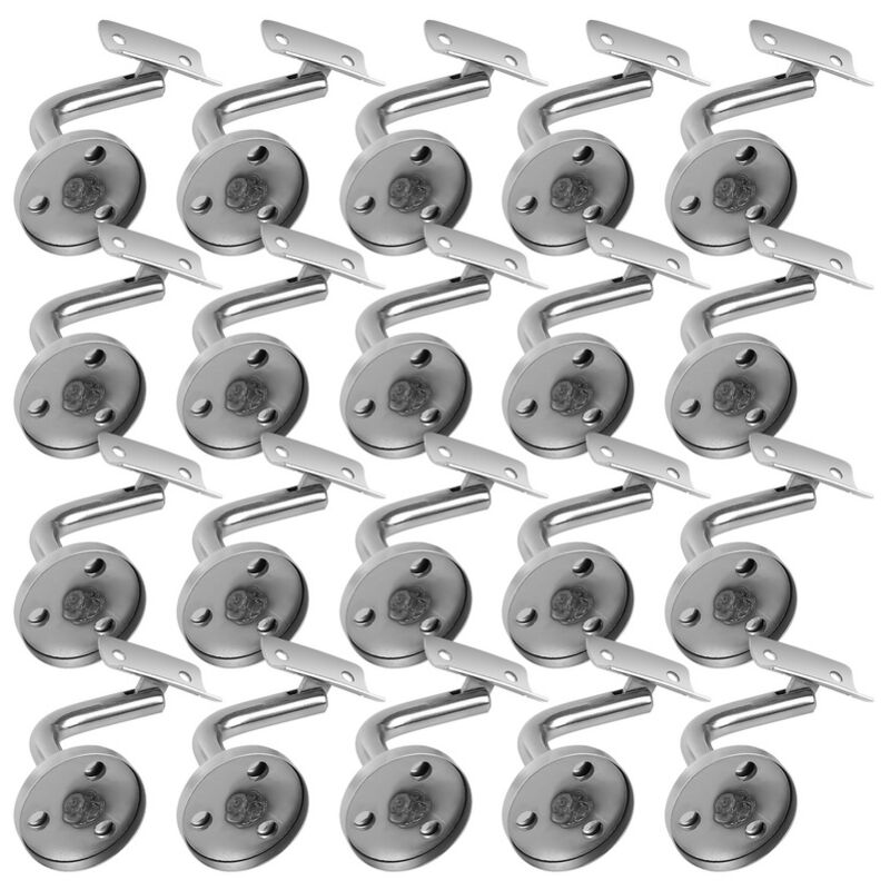 foto del prodotto jopassy staffe per corrimano in acciaio inox 304 per scale all aperto e per interni, staffe per corrimano a parete per scale 20 pezzi