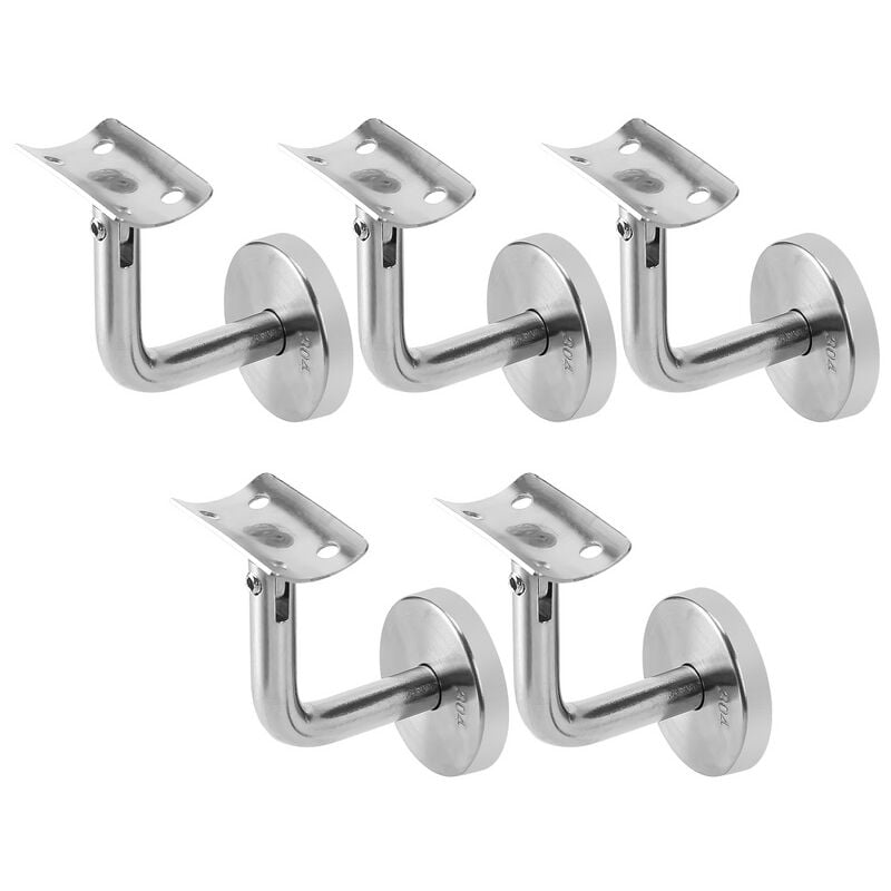 foto del prodotto jopassy staffe per corrimano in acciaio inox 304 per scale all aperto e per interni, staffe per corrimano a parete per scale 5 pezzi