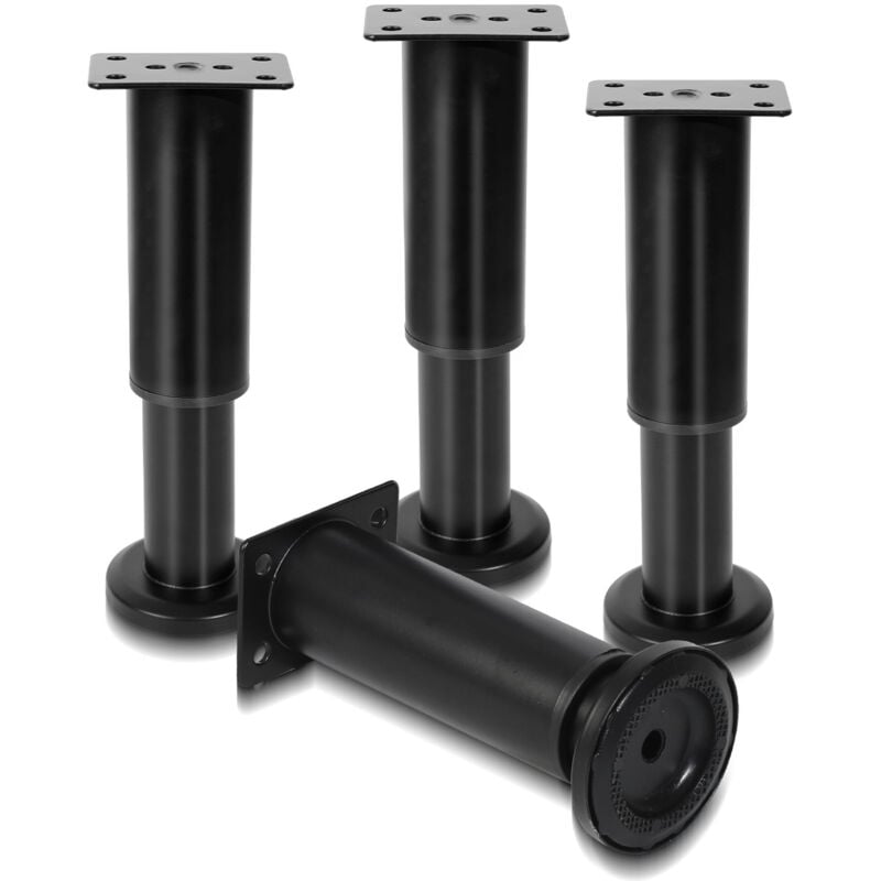 foto del prodotto jopassy swanew 12pcs mobili piedi regolabili metallo 12 18cm piede regolabile nero